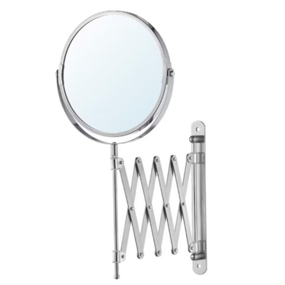 NEW IKEA Extendable Mirror FRACK Magnifying Makeup Shaving Wall Mount